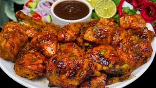 Thumbnail: Street Style Chicken Tikka Recipe | Juicy & Smokey Tandoori Chicken | Chicken Recipe