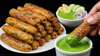 Thumbnail: Chicken Reshmi Kabab | Chicken Reshmi Seekh Kabab | Soft and Juicy Kabab Recipe