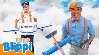 Thumbnail: Blippi Builds A Plane To Fly | Blippi and Meekah Best Friend Adventures | Educational Videos