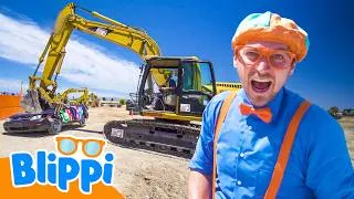 Thumbnail: Blippi Learns About Excavators | Blippi and Meekah Best Friend Adventures | Educational Videos
