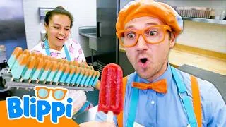 Thumbnail: Making Blippi-Themed Popsicles! 🩵🧡🍧