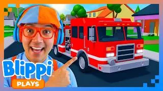 Thumbnail: Blippi Plays Berry Avenue 🚒 BEST OF BLIPPI PLAYS ROBLOX! | Educational Gaming Videos for Kids
