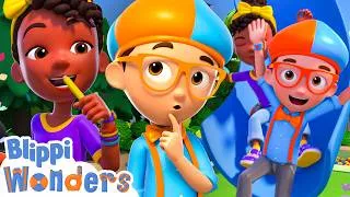 Thumbnail: What’s on the Playground? 🛝 Playtime with Blippi & Friends 😀 Blippi Cartoon Videos for Kids