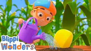 Thumbnail: Old McBlippi 👩‍🌾 Blippi Visits A Corn Farm 🌽 BRAND NEW BLIPPI 🌟 Blippi Cartoon Videos for Kids