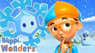 Thumbnail: How Are Snowflakes Made? ❄️ 2026 Learning Cartoons 🌟 Blippi Cartoon Videos for Kids