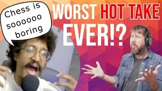 Thumbnail: Reacting to the WORST hot take in chess history?