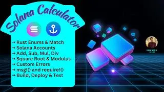 Thumbnail: Solana Calculator Program #4 | Anchor Framework, Enums & Custom Errors 🚀