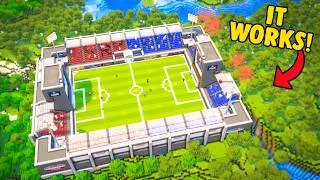 Thumbnail: I Built A Working Soccer Stadium In Minecraft!