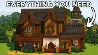 Thumbnail: Minecraft: How to Build a Dark Oak House | Tutorial🏠