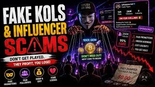 Thumbnail: Fake KOLs & Influencer Scams Explained | How Crypto Influencers Fool You