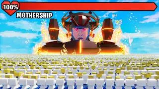 Thumbnail: 1000 Skibidi Toilets vs Astro Mothership in Roblox Battle Simulator