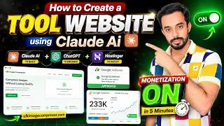 Thumbnail: 233K Real Time Traffic on Google Analytics | How to Create a Tool Website using Claude Ai