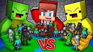 Thumbnail: JJ vs Mikey vs Banana Kid: BATTLE OF THE TINY MOBS in Minecraft - Maizen