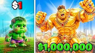 Thumbnail: $1 to $1,000,000 HULK in GTA 5!