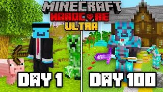 Thumbnail: I Survived 100 Days in ULTRA Minecraft Hardcore...