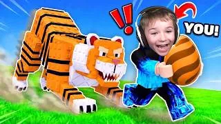 Thumbnail: Steal an EGG From a Tiger in Roblox..!