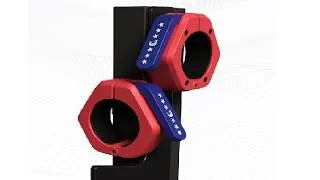 Thumbnail: DMoose Fitness Barbell Clips, Quick Release Olympic Barbell Clamps & Collars with Anti Slip TPR Grip