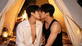 Thumbnail: They sit inside the tent. Staring at his soft lips, the mafia man leans in and kisses him deeply.