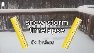 Thumbnail: Beautiful 12 hour Time Lapse of Snow in MAJOR Winter Storm