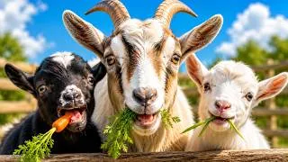 Thumbnail: Meet the Goat & Kid 🐱 | Learn Goat Sounds | Slow English for Toddlers