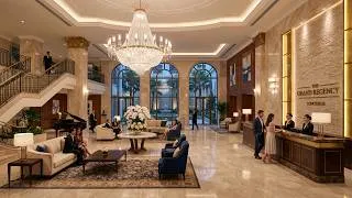 Thumbnail: Grand Hotel Retreat Jazz ✨☕ | Elegant Background Music for Work, Study & Relaxation