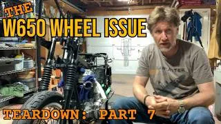 Thumbnail: Part 7: Scrambler Build: Stripping the Rolling Chassis | The Kawasaki W650 Front Wheel Issue?