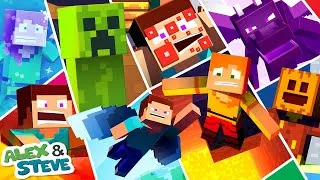 Thumbnail: MEGA MOVIE - Alex and Steve Life (Minecraft Animation)