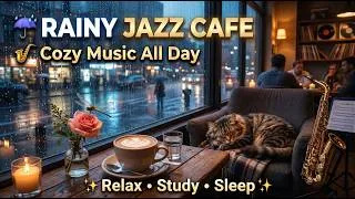Thumbnail: ☔ The Rainy Jazz Cafe Everyone Escapes To 🎷 Cozy Music for Relaxing, Studying & Sleeping