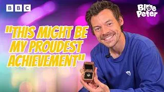 Thumbnail: Harry Styles EXCLUSIVE Interview 💛 and GOLD BADGE With Blue Peter! ⭐️