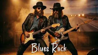 Thumbnail: Deep Purple, ZZ Top, Led Zeppelin, ACDC, Hendrix 🎸🔥 Classic Blues Rock Texas Riffs & Gritty Voices