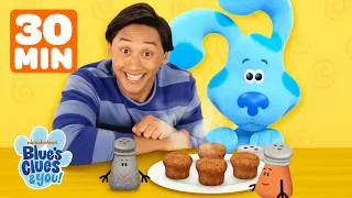 Thumbnail: 30 Minutes of Blue & Josh's ULTIMATE Snack Time Adventures with Friends! 🍌🌭 | Blue's Clues & You!