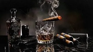 Thumbnail: Slow Night Blues | Whiskey on Ice, a Burning Cigar and Deep Blues Guitar in the Dark