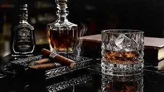 Thumbnail: Whiskey Blues for Deep Relaxation | Gentle Blues Guitar, Cigar Glow and Dark Bar Atmosphere