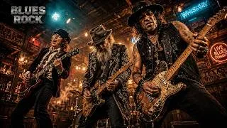Thumbnail: Eric Clapton, Led Zeppelin, Jimi Hendrix – Classic Blues Rock Hits & Powerful Guitar Vibes