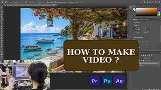 Thumbnail: Making a Seaside Bossa Nova Guitar Video for YouTube || My Blue Tide Jazz Editing Process
