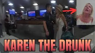 Thumbnail: Old Karen goes to the airport drunk & immediately pays the price!