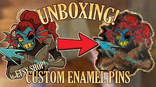 Thumbnail: Custom Undyne Enamel Pins - UNBOXING! Collaboration with @gsjjofficial