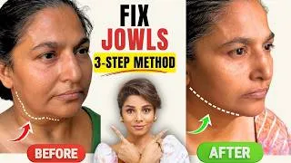 Thumbnail: Lift Sagging Jowls Naturally | 3-Step Jawline Firming Method
