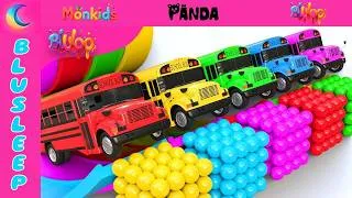 Thumbnail: The Wheels on The Bus Song | Colorful Bus | Nursery Rhymes & Kids Songs