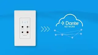 Thumbnail: DA11ABL-WP-US-V2 - Bluetooth & Analog Audio Dante® Wall Plate