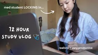 Thumbnail: 72 hour study vlog 📓 ⋆˙⟡  | med school diaries, OOTD, productive study, preparing for exams