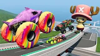 Thumbnail: Epic High Speed BIG and Small Monster Trucks JAM Stunts & Crashes #94 | BeamNG Drive