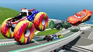 Thumbnail: Epic High Speed Monster Truck and Car Jumps #93 – BeamNG Drive | BNG Astar