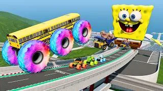 Thumbnail: Epic High Speed Monster Truck and Car Jumps #92 – BeamNG Drive | BNG Astar