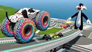 Thumbnail: Epic High Speed Monster Truck and Car Jumps #91 – BeamNG Drive | BNG Astar