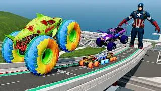 Thumbnail: Epic High Speed Monster Truck and Car Jumps #89 – BeamNG Drive | BNG Astar