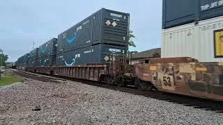 Thumbnail: BNSF 6752 motors through Downtown Coal City, IL 