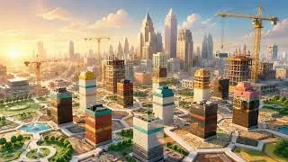 Thumbnail: Tower Up – Urban Skyline Board Game Music | Chill Construction & City-Building Ambience
