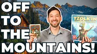 Thumbnail: Four Friends, One Cabin, 13 Board Games to Review! 🏞️ Tzolk'in, Lost Ruins, Hot Streak, Faraway...
