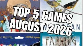 Thumbnail: Top 5 games I played in August 2026